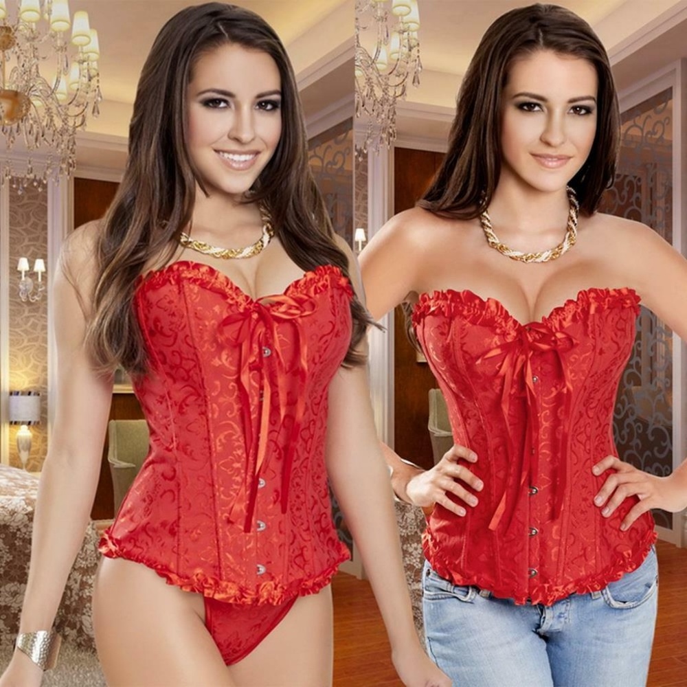Corset bustier red white black (choose 1) xs-m NEW